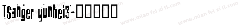 TSanger yunhei3字体转换